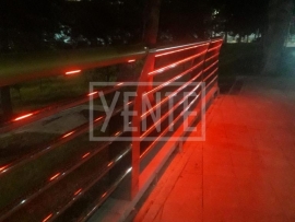 Tacikistan Duşanbe Cumhurbaşkanlığı Binası Çevresi Paslanmaz Yaya Korkuluğu ve Aydınlatması